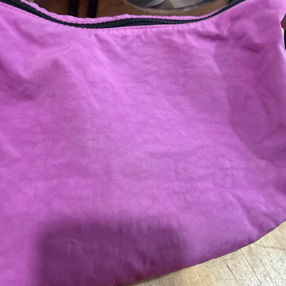 BAGGU Crossbody Bag in Bright Pink with Black Strap - Picture 7 of 13
